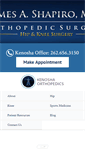 Mobile Screenshot of kenoshaorthopedics.com