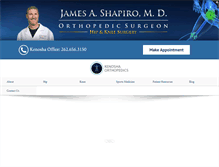 Tablet Screenshot of kenoshaorthopedics.com